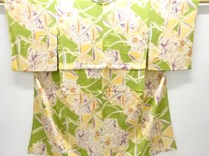 アンティーク　錦紗牡丹模様長襦袢